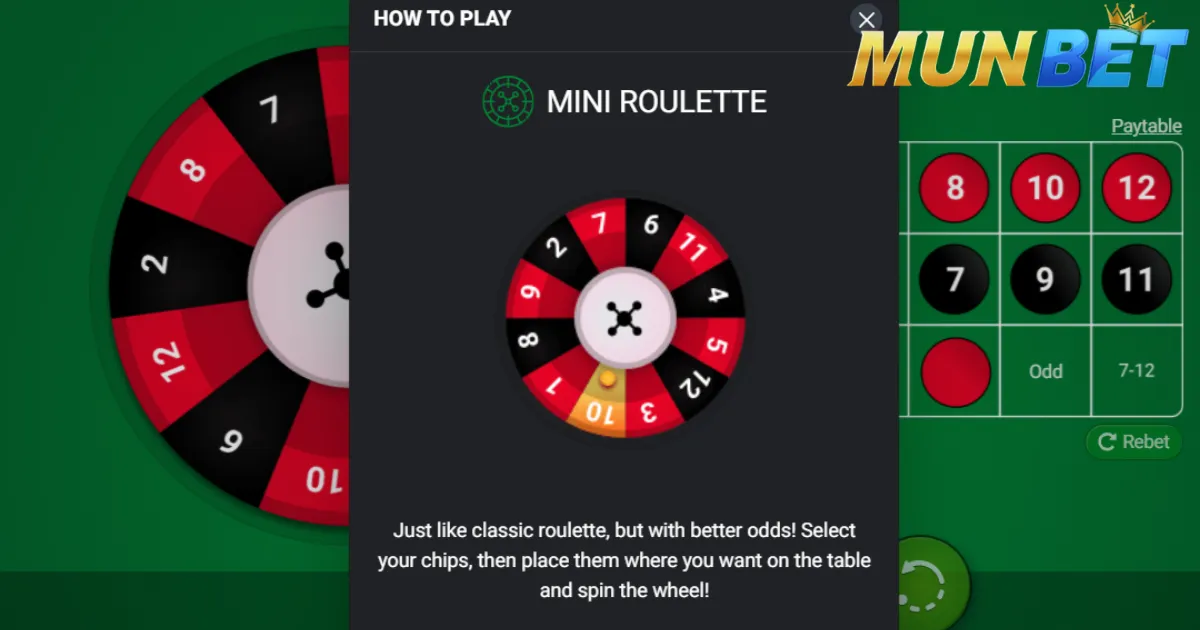 เคล็ดลับการเล่น Mini Roulette ที่ Munbet